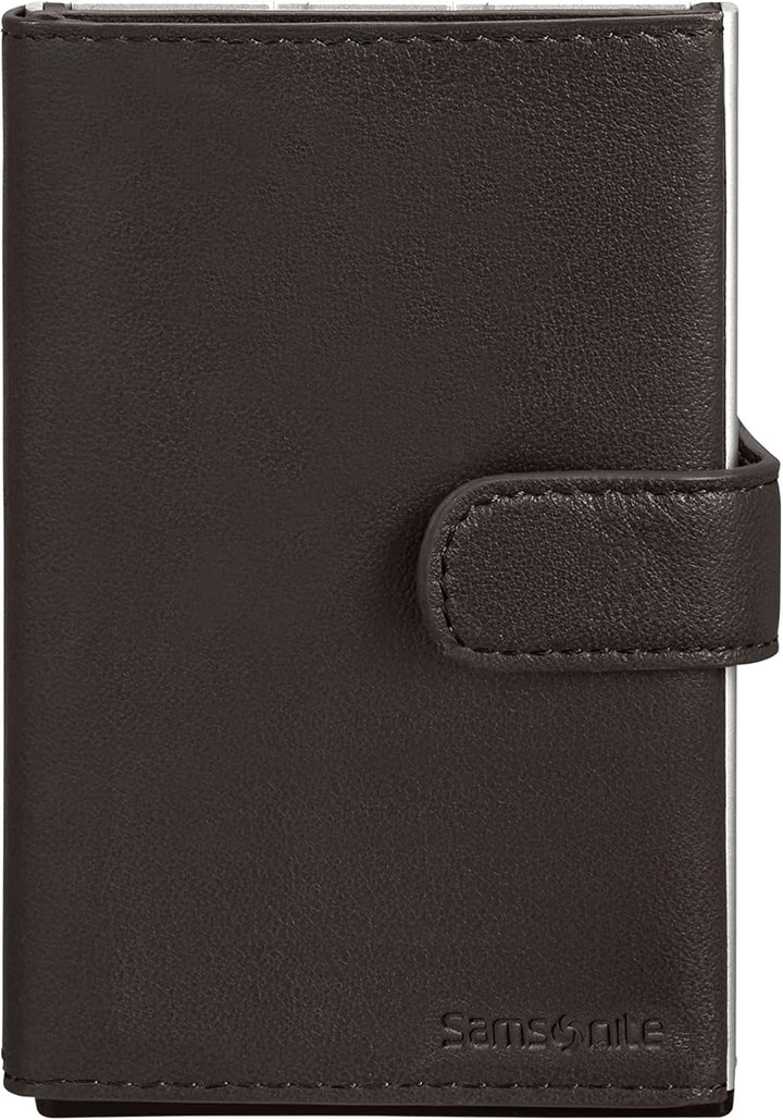 Samsonite Alu Fit SLG - Portofel, 10,2 cm, maro (maro închis) Portofel Barbati Naty Shop