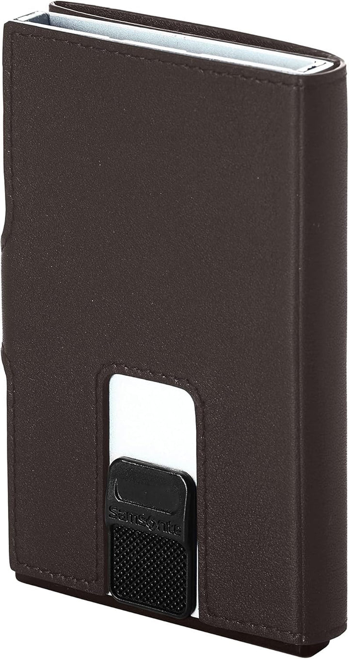 Samsonite Alu Fit SLG - Portofel, 10,2 cm, maro (maro închis) Portofel Barbati Naty Shop