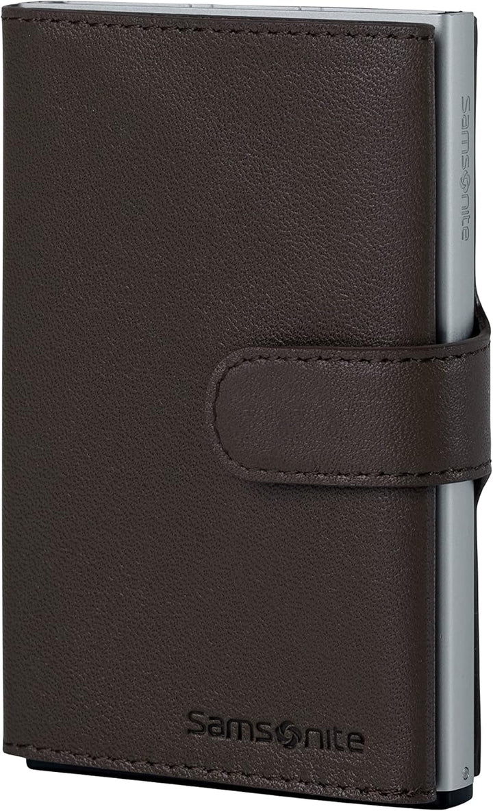 Samsonite Alu Fit SLG - Portofel, 10,2 cm, maro (maro închis) Portofel Barbati Naty Shop Maro închis