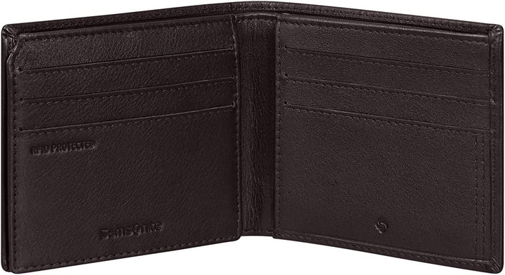 Samsonite Attack 2 SLG - Portofel, 10,5 cm, maro (Ebony Brown) Portofel Barbati Naty Shop