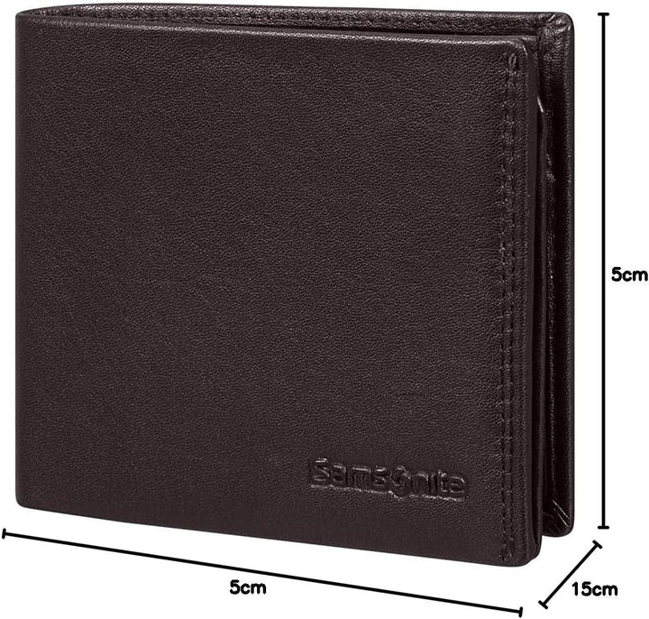 Samsonite Attack 2 SLG - Portofel, 10,5 cm, maro (Ebony Brown) Portofel Barbati Naty Shop