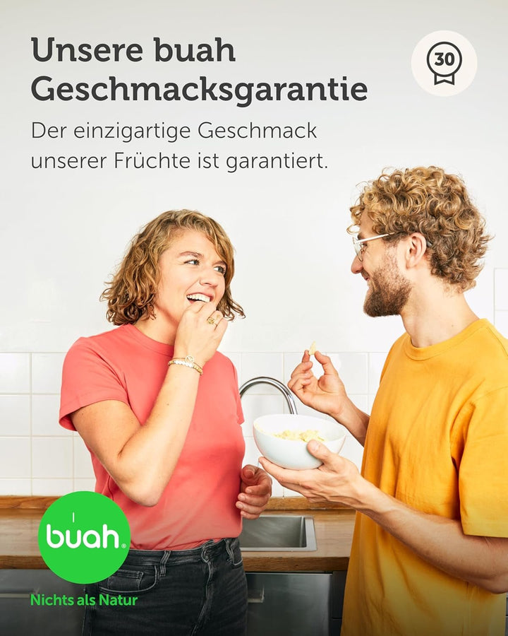 Set de degustare de fructe liofilizate BUAH® | Gustare perfectă de chipsuri crocante din fructe | Alternativă de dulciuri fără zahăr adăugat, toppinguri pentru terci | Vegan Fără gluten Produse deshidratate Naty Shop