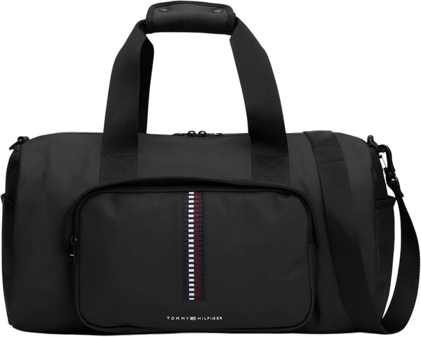 Tommy Hilfiger TH CORP geantă de voiaj Weekender bărbați, negru (negru), OS Bagaje și echipament de călătorie Naty Shop Titlu implicit